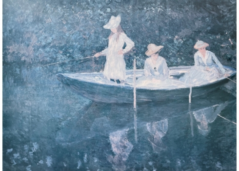 הדפס מצולם על פי ציורו הנודע של קלוד מונה (Claude Monet)