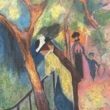 על פי אוגוסט מאקה (August Macke)  'טיול בשמש'