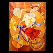אלכסנדר גרינשפון -'גברת על אופניים'
