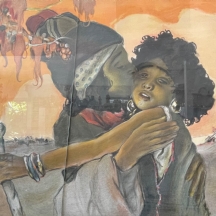 אבל פן - 'רבקה ויעקב' - ליטוגרפיה חתומה בפלטה