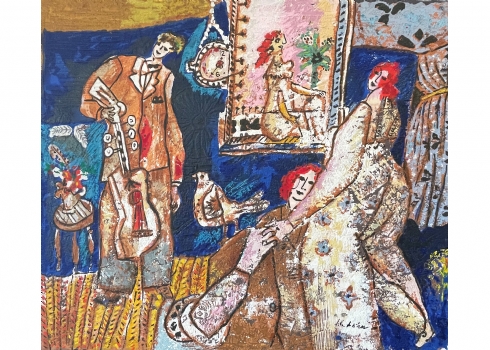 טוביאס, תיאודור (Theodore (Theo) Tobiasse) - הדפס טראגרף (Terragraph), מוצמד לבד