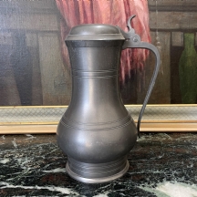 קנקן שיכר (Tankard) עשוי פיוטר, לא חתום