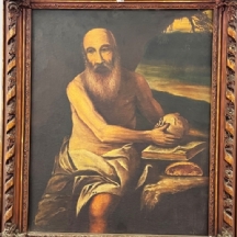 'הקדוש פרנסיס מאסיסי' - ציור אירופאי עתיק מהמאה ה-19 או מתחילת המאה ה-20
