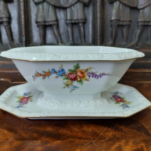 כלי פורצלן גרמני ישן לרוטב מתוצרת: 'רוזנטל' (Rosenthal), דגם 'מריה', חתום
