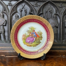 צלחת פורצלן צרפתית (לימוג' / Limoges) על פי Jean Honore Fragonard