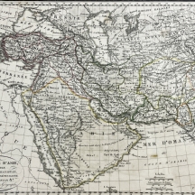 מפה צרפתית עתיקה - 'Turquie D'Asie, Arabie, Perse Afghanistan, Tatarie indépenda