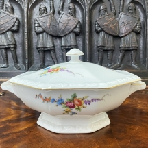 כלי פורצלן גרמני ישן (מתומן) מתוצרת: 'רוזנטל' (Rosenthal), דגם 'מריה', מעוטר