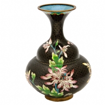 כד קלואזונה (Cloisonne) סיני שחור