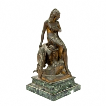 פסל ברונזה צרפתי עתיק מסוף המאה ה-18