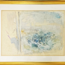 הר אבן, יהודית (Yehudit Har-Even) - 'ספינת פיראטים בים המלח' - ציור גדול ויפה