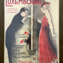 כרזה צרפתית מקורית משנת 1934 - 'Le Comte De Luxembourg'