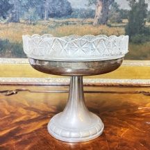 סנטרפיס כסף פולני עתיק, עשוי כסף 800, חתום