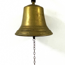 פעמון ישן לכניסה לבית, עשוי פליז יצוק (גדול)