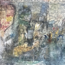 חיים מרוז - 'סוס אציל בירושלים' - אקוורל על נייר, חתום, לא ממוסגר