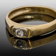 טבעת זהב ישנה עשויה זהב צהוב 18 קארט