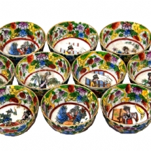סט של 12 קעריות סיניות