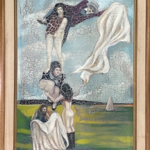 הלר, ציור ישן, שמן על בד, חתום: S. Haller