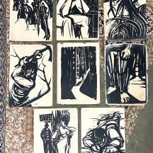 גרשון קניספל ישראלי (יליד גרמניה), 2018-1932 - לוט של 8 הדפסים ישנים לא ממוסגרים