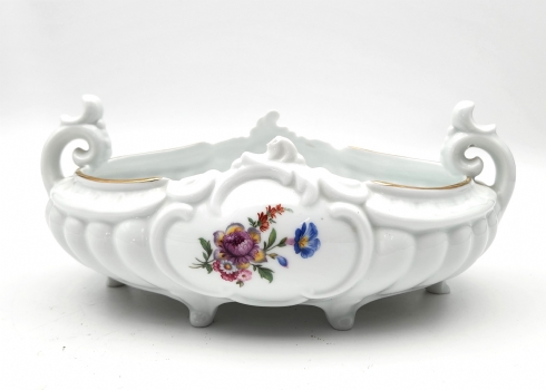 כלי פורצלן גרמני בווארי ישן ויפה, מעוטר וחתום