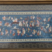 תמונה סינית ישנה ויפה עשויה בד משי רקום