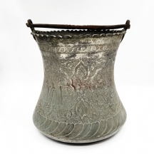 דלי פרסי עתיק מתקופת השושלת הקאג'ארית (Qajar dynasty) 1925-1794, אירן