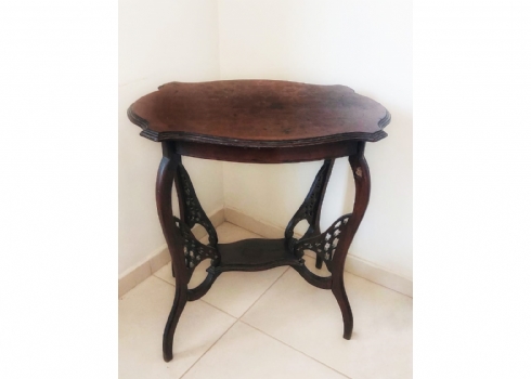 שולחן עץ אנגלי עתיק (ויקטוריאני) מסוף המאה ה-19
