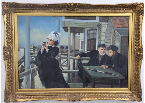 'The Captain's Daughter' -ציור על פי ג'יימס טיסו (James Tissot)