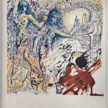 סלבדור דאלי (Salvador Dali) - 'Les Vitraux' - ליטוגרפיה מתוך 'גן העדן האבוד'