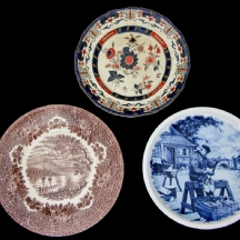 3 צלחות לתליה ישנות (X3)