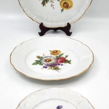 לוט של 5 חלקי סט פורצלן גרמני מתוצרת: 'רוזנטל' (Rosenthal), מעוטר בהדפס פרחוני
