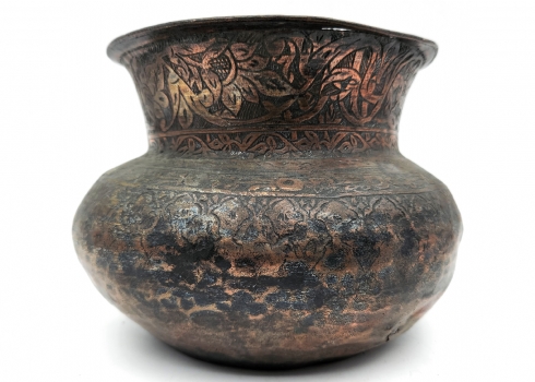 כלי פרסי עתיק מתקופת השושלת הקאג'ארית (Qajar dynasty) 1925-1794, אירן