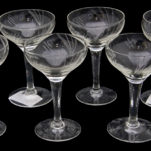 שש כוסות זכוכית לאפריטיף (X6)