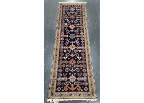 שטיח ראנר פרסי ישן, עשוי בעבודת יד