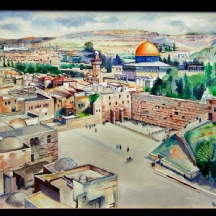 'נוף רחבת הכותל בירושלים'