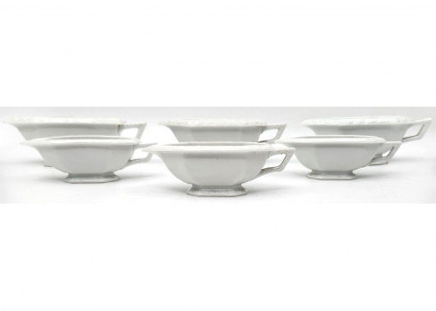 סט של 6 כלי פורצלן גרמנים לרוטב (רוטביות), מתוצרת: 'רוזנטל' (Rosenthal)