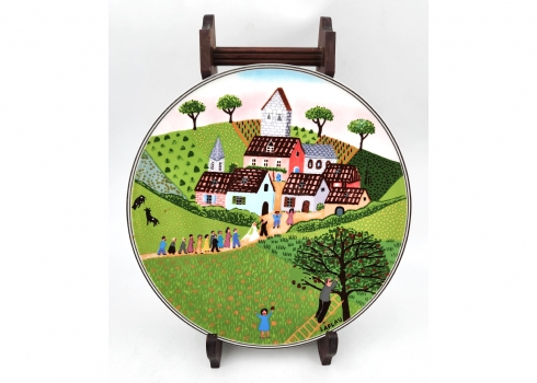 צלחת פורצלן גרמנית, מתוצרת: 'Villeroy & Boch