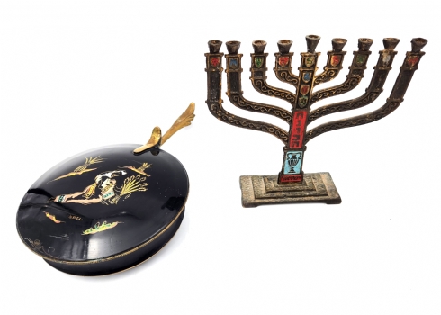 לוט של 2 פריטי מתכת ישנים