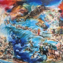 'חצית ים סוף' - ליטוגרפיה ישנה