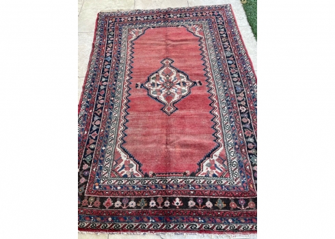 שטיח האמאדן פרסי, צמר על כותנה, עבודת יד
