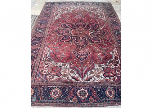 שטיח הריז פרסי, צמר על כותנה, עבודת יד