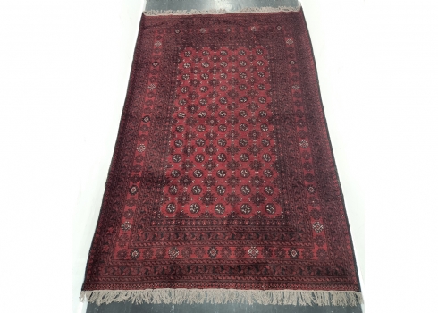 שטיח אפגני ישן עבודת יד, דוגמת בוכרה