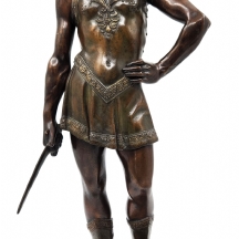'דוד וראשו הכרות של גוליית' - פסל ברונזה על פי אנדריאה דל ורוקיו