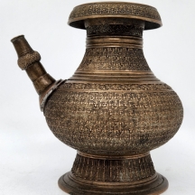 כלי קיבול הודי עתיק למים (לוטה / Lota), עשוי פליז, קשמיר, המאה ה-19