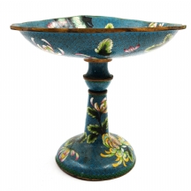 טאזת קלואזונה (Cloisonne)ישנה, מעוטרת באמאיל