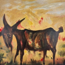 ורודי יוספטל - 'מחווה למרסל ינקו', שמן על בד, חתום, מתוארך 2014
