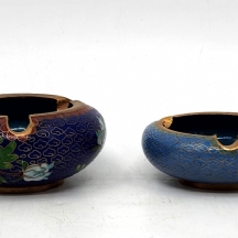 לאספני קלואזונה - סט של 4 מאפרות קלואזונה (Cloisonne)