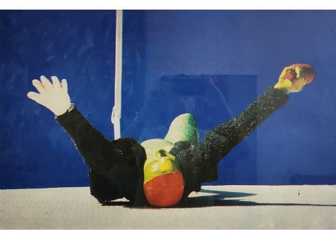 מוטי מזרחי - 'שיכור שוכב' - ליטוגרפיה חתומה בעיפרון