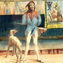 'השוטה של המלך' ('Le fol du roy') - ציור צרפתי עתיק