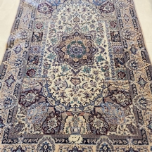 שטיח נעין הביביאן פרסי, בסיס משי