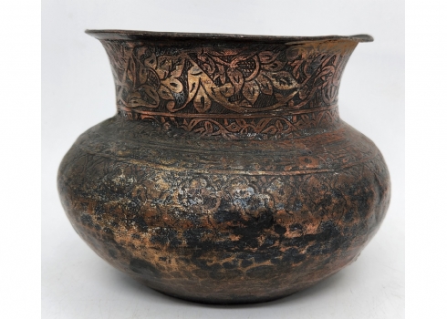 כלי פרסי עתיק מתקופת השושלת הקאג'ארית (Qajar dynasty) 1925-1794, אירן